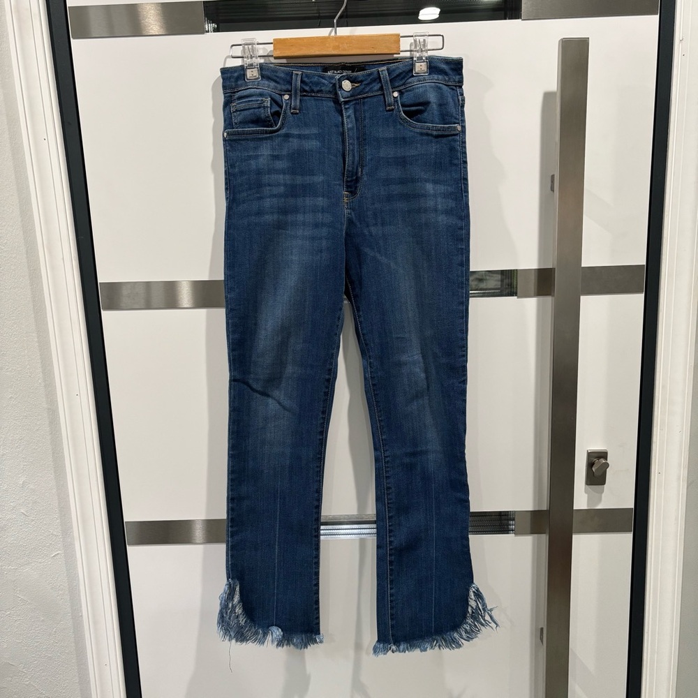 Just Black Stretch Denim Jeans Women’s 29 Curved Frayed Hem